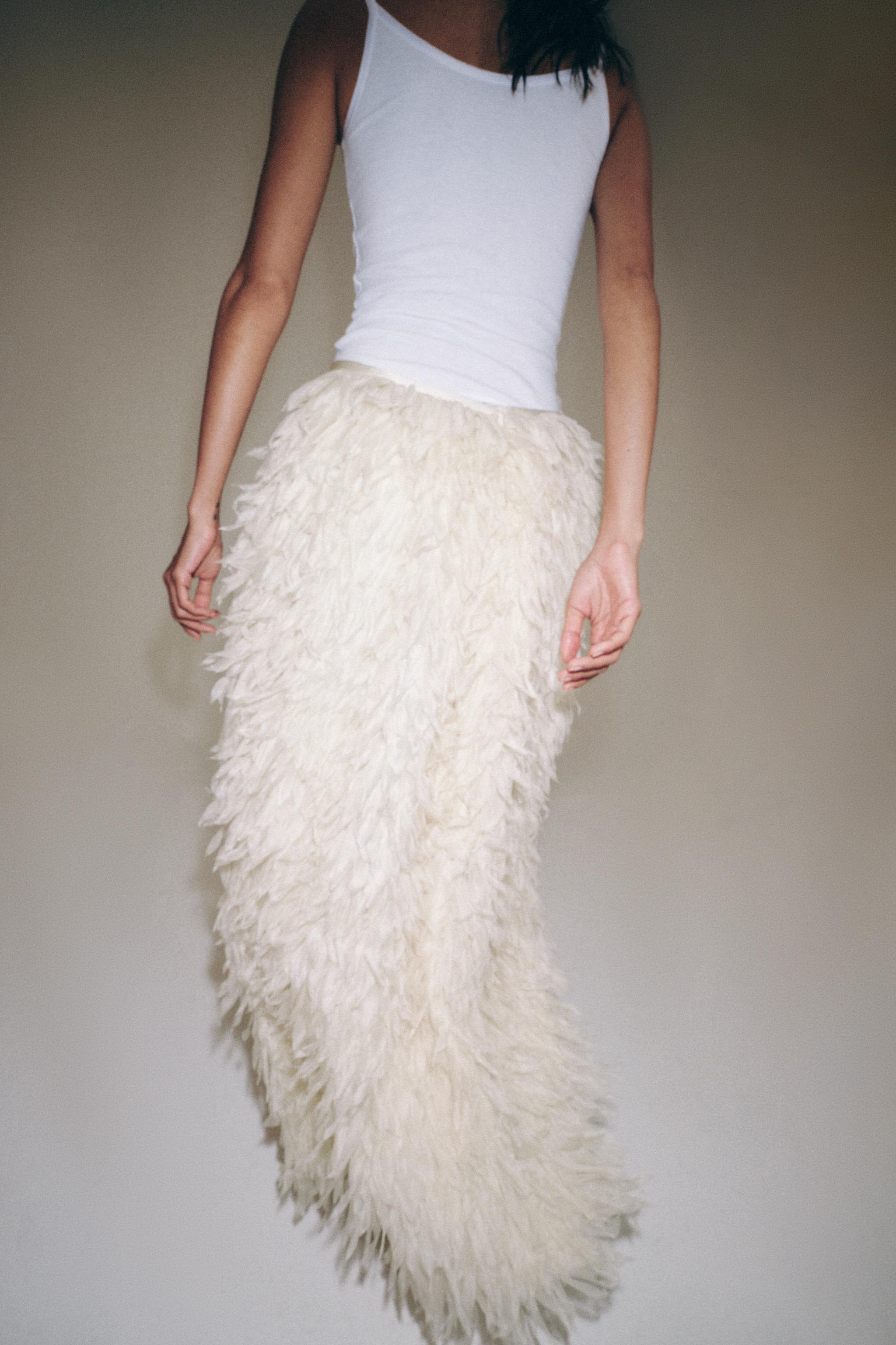 FEATHER SKIRT ZW COLLECTION LIMITED EDITION